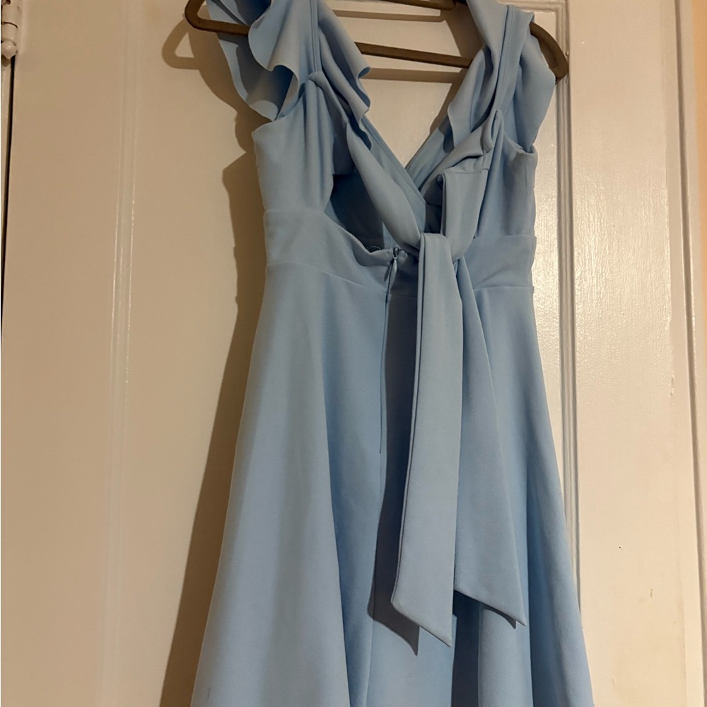 Altar'd State Light Blue Ruffle Mini Dress - Picture 5 of 6